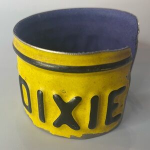 3 Sisters Design Upcycled Alabama License Plate Cuff Bracelet Heart of Dixie